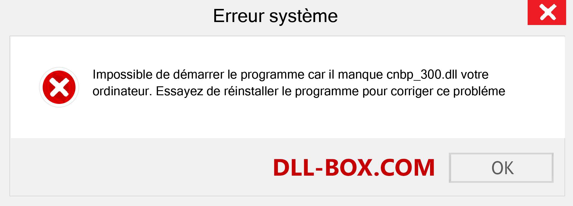 Le fichier cnbp_300.dll est manquant ?. Télécharger pour Windows 7, 8, 10 - Correction de l'erreur manquante cnbp_300 dll sur Windows, photos, images